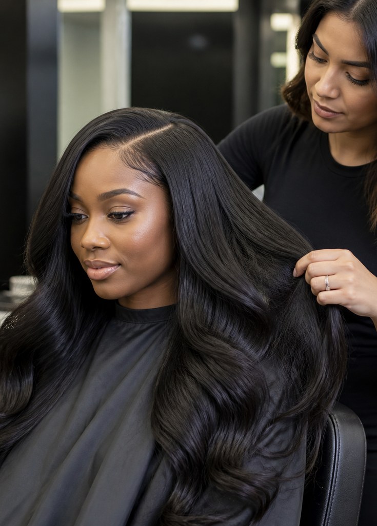 Weaves and extensions